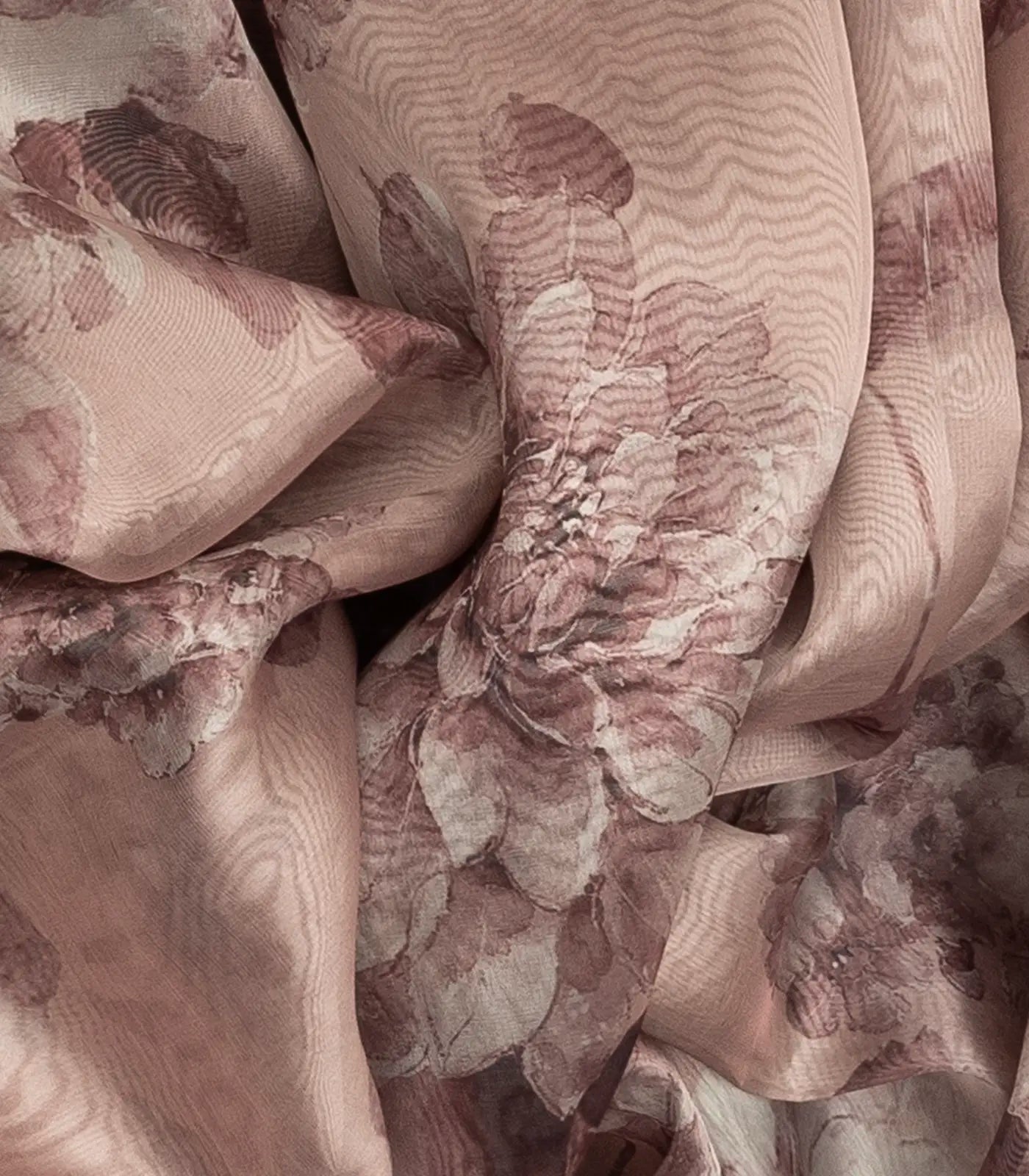 Lavender Woven Viscose Saree With Embroidered & Printed Motifs