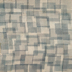 Steel Blue Handloom Chanderi Cotton Saree With Printed Cream Floral Motif