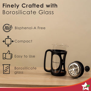 Wonderchef Renewed French Press Coffee & Tea Maker 600 ml |