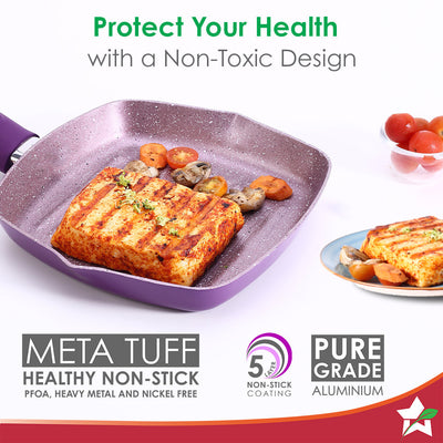 Wonderchef Renewed Royal Velvet 24cm Grill Pan