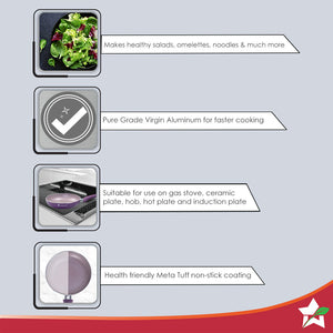 Royal Velvet 20 cm Non-Stick Fry Pan with Induction Bottom