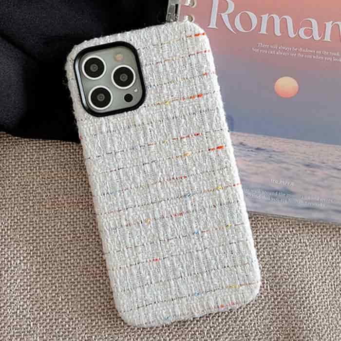 iPhone 13 Pro Fabric Case - White