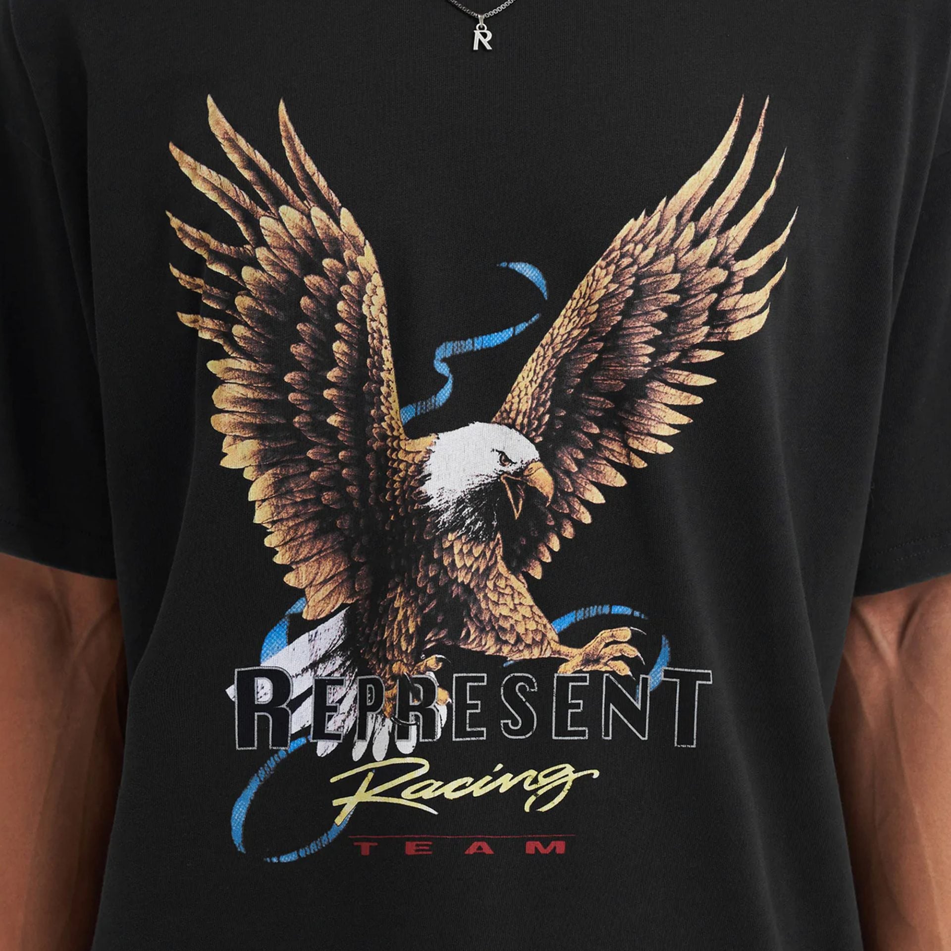 Represent | RACING TEAM EAGLE T-SHIRT  { VINTAGE BLACK