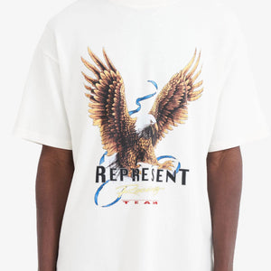 Represent | RACING TEAM EAGLE T-SHIRT  { FLAT WHITE