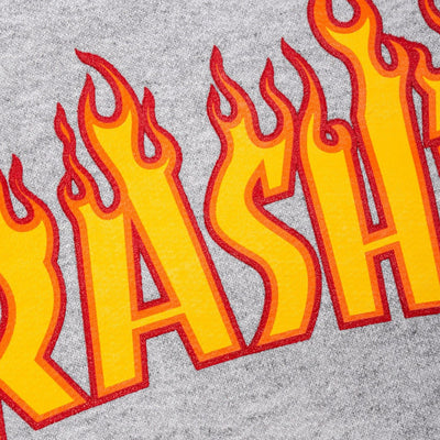 Thrasher | FLAME HOODIE  { GREY