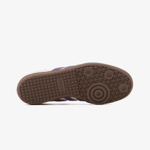 Adidas Originals | SAMBA OG  { OFF WHITE/PURPLE/GREEN