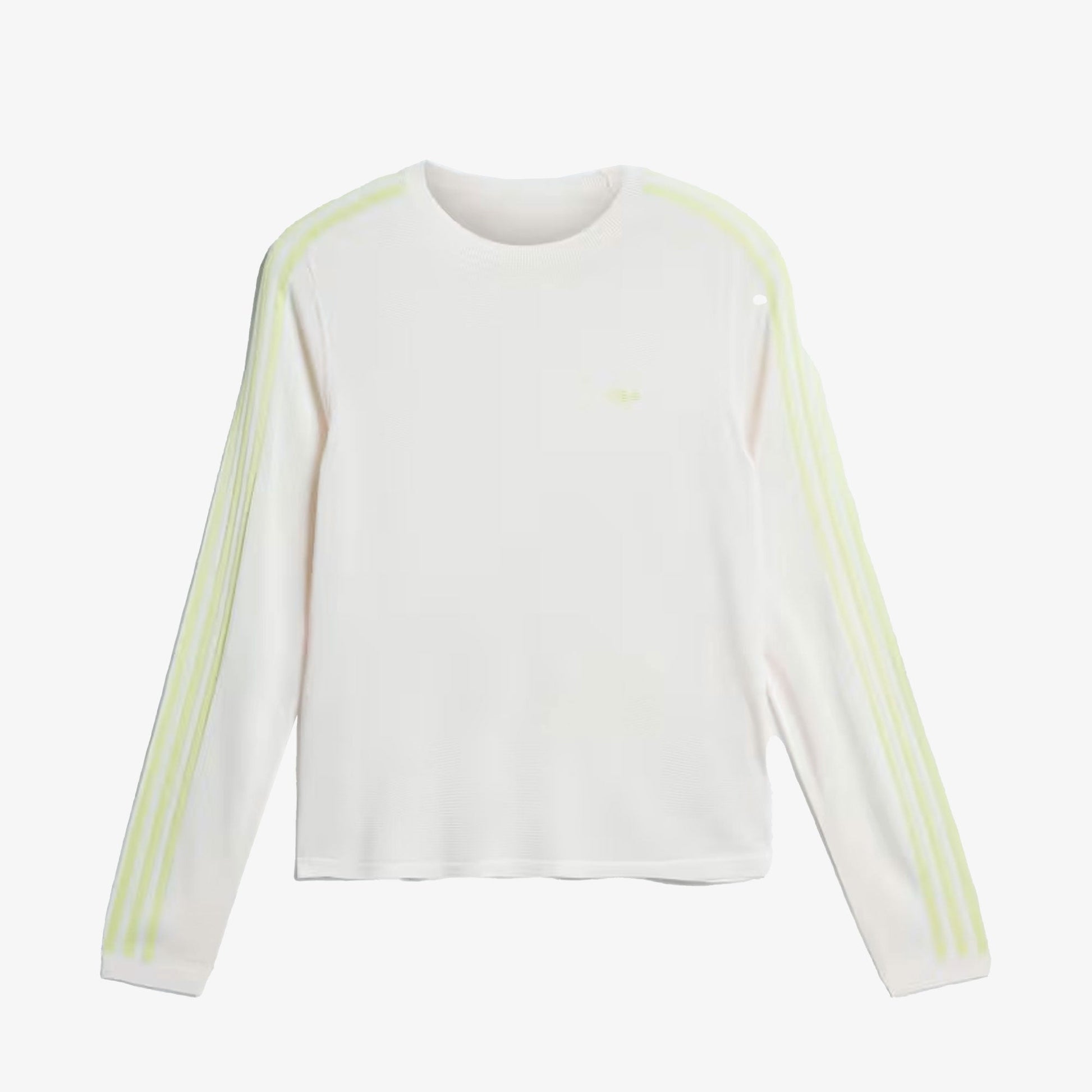 Adidas Originals | WALES BONNER KNIT LONG SLEEVE TEE  { CHALK WHITE/SEMI FROZEN YELLOW