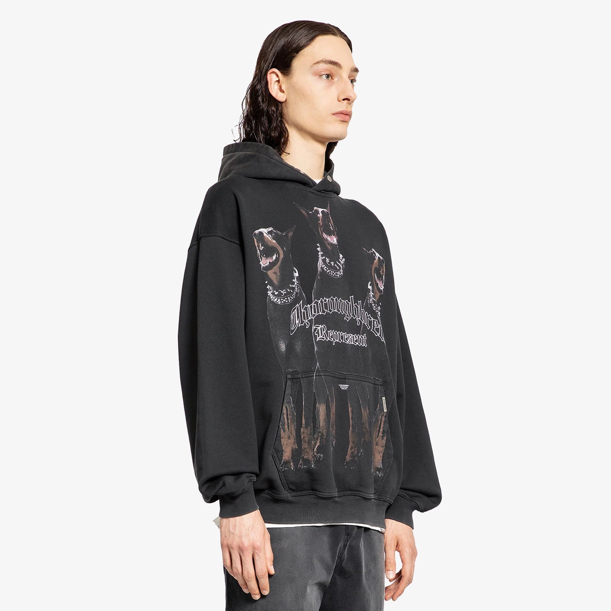 Represent | THOROUGHBRED HOODIE { VINTAGE/BLACK