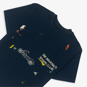 JAYWALKING | BIKER T-SHIRT { NAVY