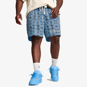 PUMA | HOOPS X LF MOSIAC SHORTS { TEAM LIGHT BLUE