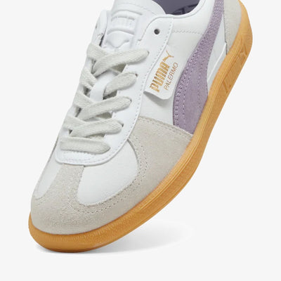 PUMA | PALERMO { WHITE/ PALM-PLUM GUM