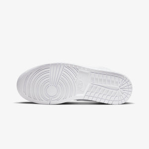 JORDAN | AIR JORDAN 1 MID { WHITE/WHITE-WHITE