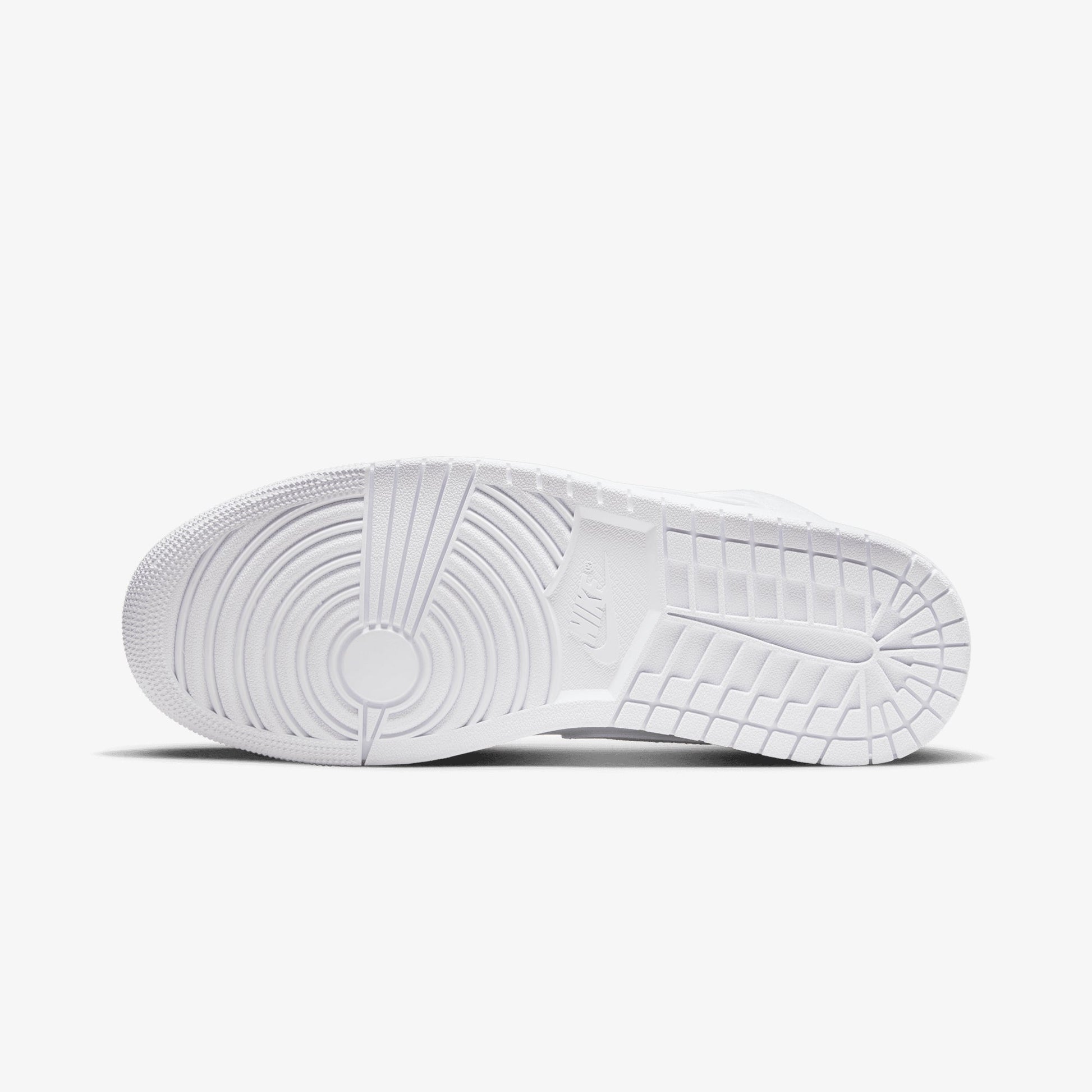 JORDAN | AIR JORDAN 1 MID { WHITE/WHITE-WHITE