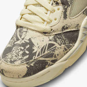 Jordan | AIR JORDAN 5 RETRO LOW  { WHITE/COCONUT MILK
