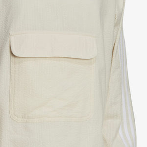 Adidas Originals | ADICOLOR CLASSICS POPLIN HALF-ZIP TRACK JACKET  { WONDER WHITE