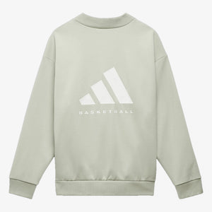 Adidas | BASKETBALL CREW SWEATSHIRT  { HALO GREEN