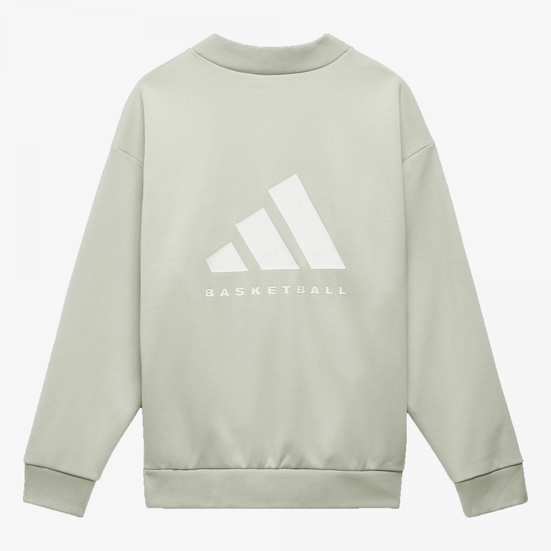 Adidas | BASKETBALL CREW SWEATSHIRT  { HALO GREEN