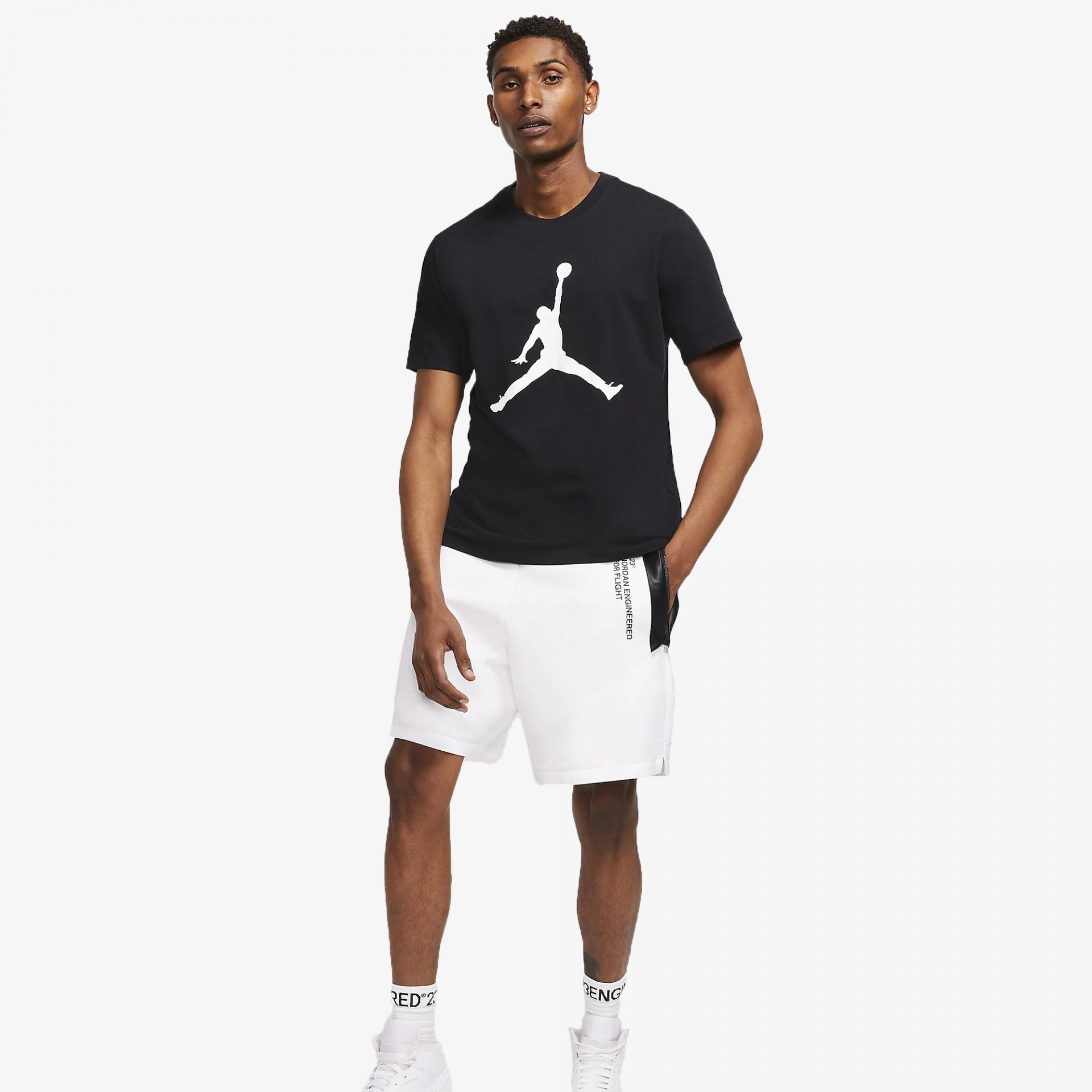 Nike | JORDANJ JUMPMAN T-SHIRT  { BLACK / WHITE