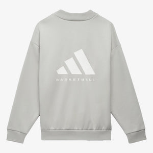 Adidas | BASKETBALL CREW SWEATSHIRT  { METAL GREY