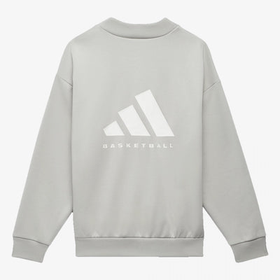 Adidas | BASKETBALL CREW SWEATSHIRT  { METAL GREY
