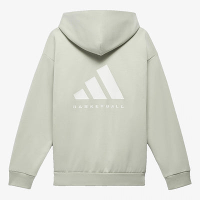 Adidas | BASKETBALL HOODIE  { HALO GREEN