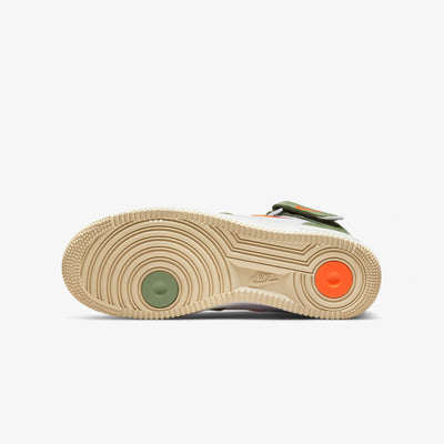 Nike | AIR FORCE 1 MID '07  { OLIVE GREEN / TOTAL ORANGE