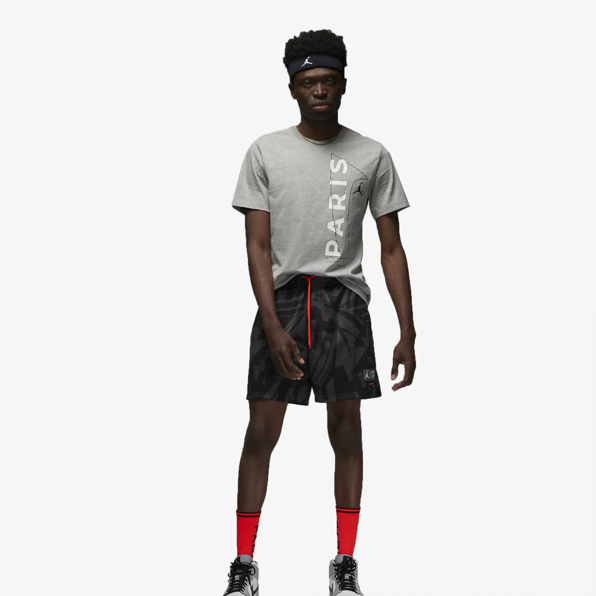 Jordan | PARIS SAINT-GERMAIN  { DK GREY HEATHER/WHITE/BLACK