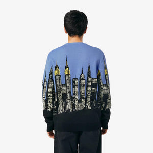 HUF | SKYLINE CREW SWEATER  { LIGHT BLUE
