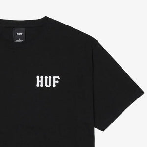HUF | ESSENTIALS CLASSIC H TEE  { BLACK