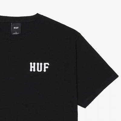 HUF | ESSENTIALS CLASSIC H TEE  { BLACK