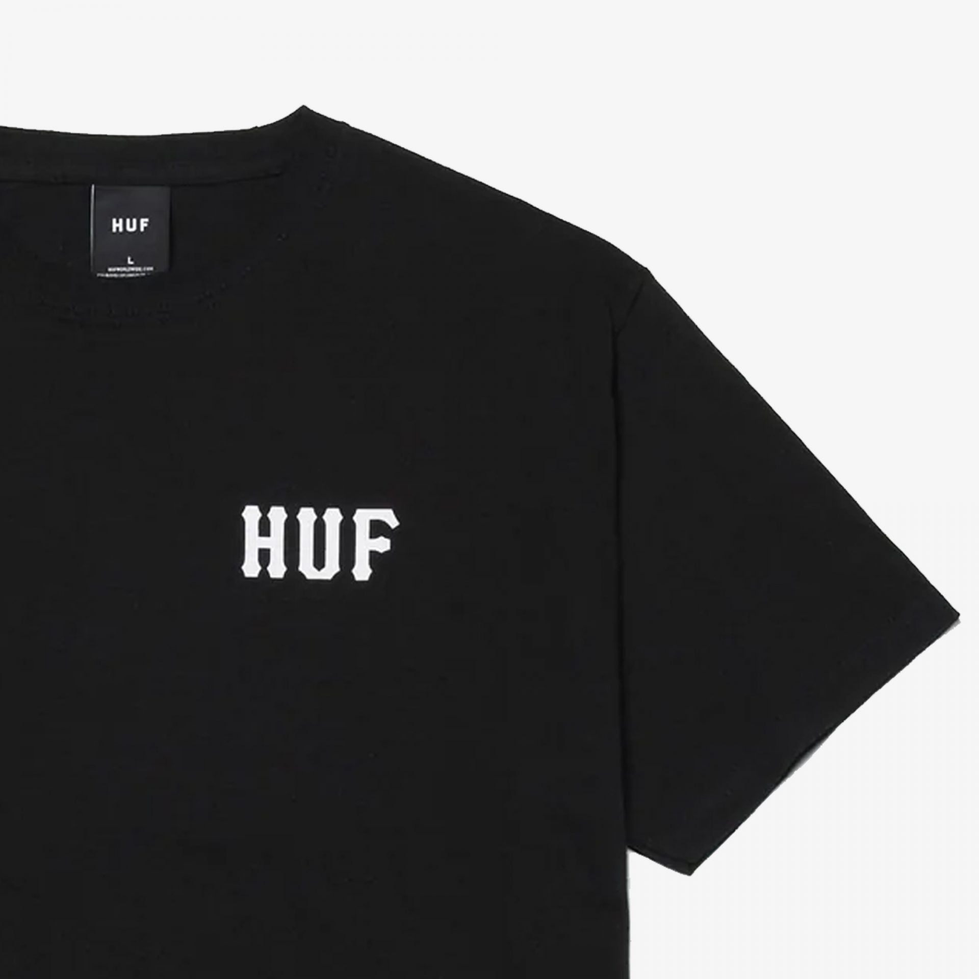 HUF | ESSENTIALS CLASSIC H TEE  { BLACK