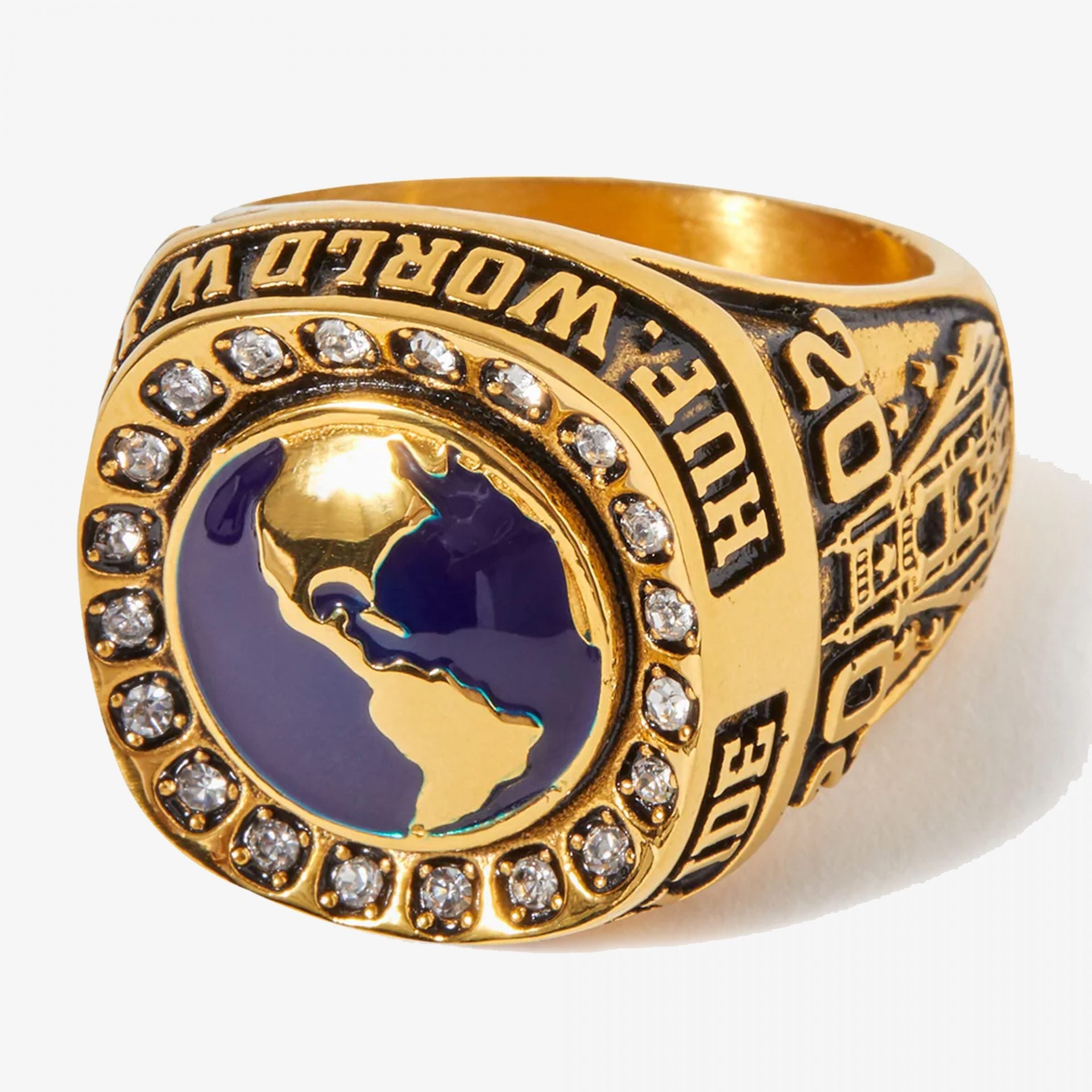 HUF | WORLDWIDE RING  { GOLD