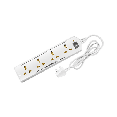 4 Socket Extension Board with 5 Metre Wire