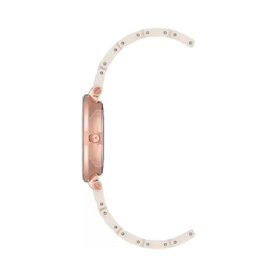 Anne Klein Ceramics Pink Dial Women 32mm