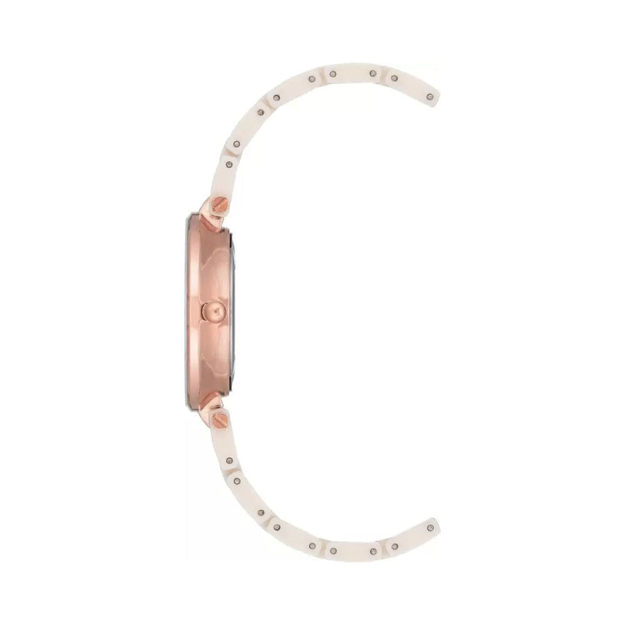 Anne Klein Ceramics Pink Dial Women 32mm