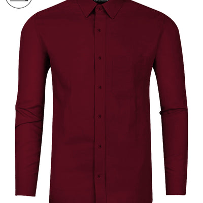 Maroon  I Formal Shirt I Regular Fit I 100% Cotton Shirt
