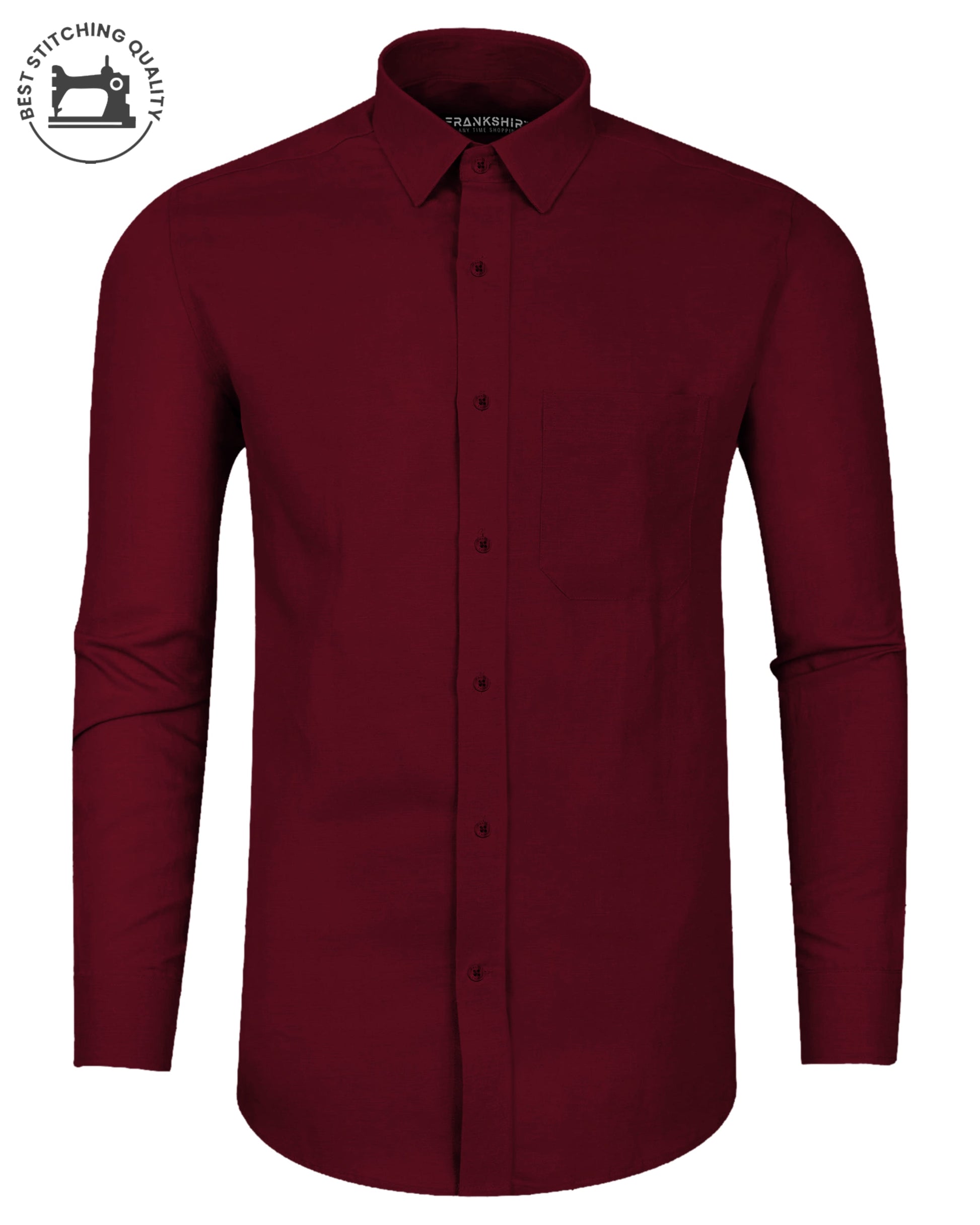 Maroon  I Formal Shirt I Regular Fit I 100% Cotton Shirt