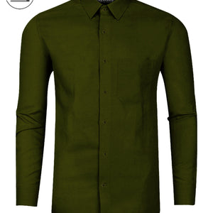 Bottle Green I Formal Shirt I Regular Fit I 100% Cotton Shirt