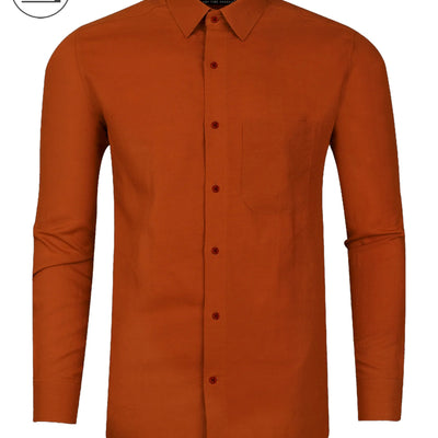 Orange I Formal Shirt I Regular Fit I 100% Cotton Shirt