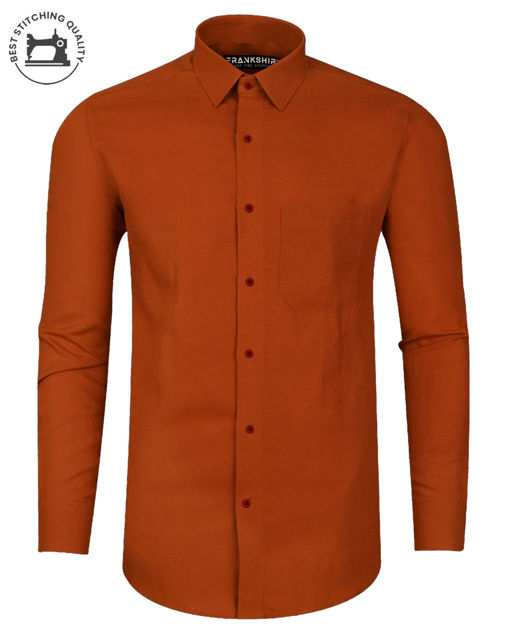 Orange I Formal Shirt I Regular Fit I 100% Cotton Shirt