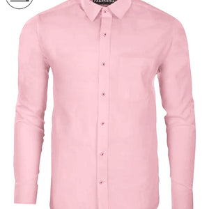 Baby Pink I Formal Shirt I Regular Fit I 100% Cotton Shirt