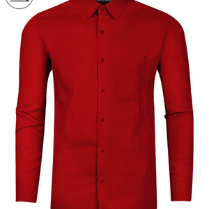 Blood Red I Red Color I Formal Shirt I Regular Fit I 100% Cotton Shirt
