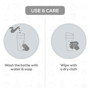 Wonderchef Safe Bot, Stainless Steel - 380ML - Yellow