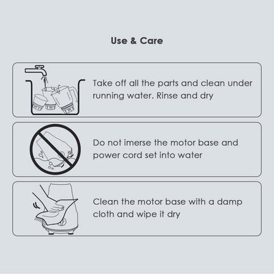 Vietri Mixer Grinder, 550W with 3 Anti-rust Stainless