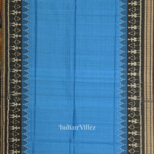 Black Blue Odisha Ikat Sambalpuri Dress Set & Dupatta