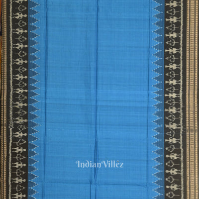 Black Blue Odisha Ikat Sambalpuri Dress Set & Dupatta