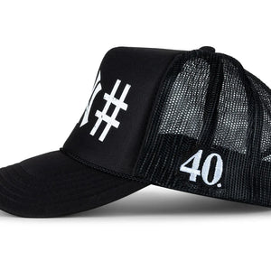 40 New York #NY# Trucker Hat Black