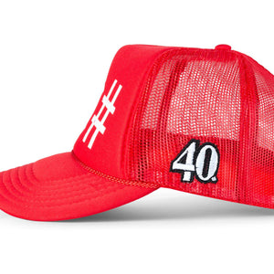40 New York #NY# Trucker Hat Red