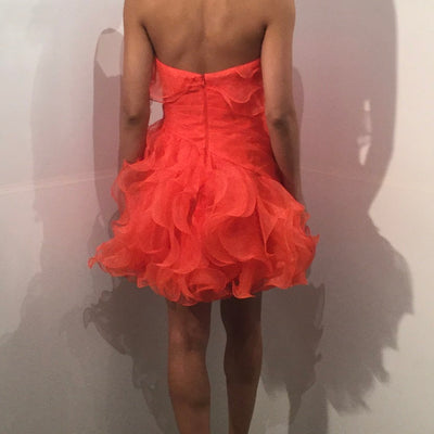 Organza Short Strapless A-line Dress by Jovani 40144