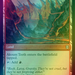 Akoum Warrior // Akoum Teeth [134] [Zendikar Rising] [Foil]